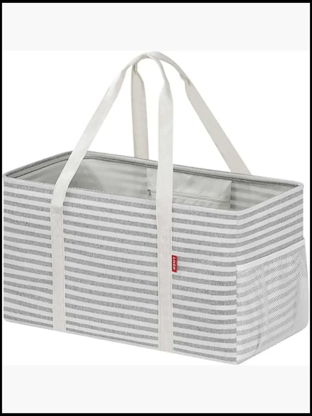 Standing Extra Large Utility Tote Bag Foldable Reusable Shopping with Handle